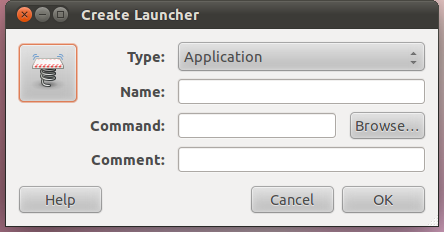 Create Launcher Dialog